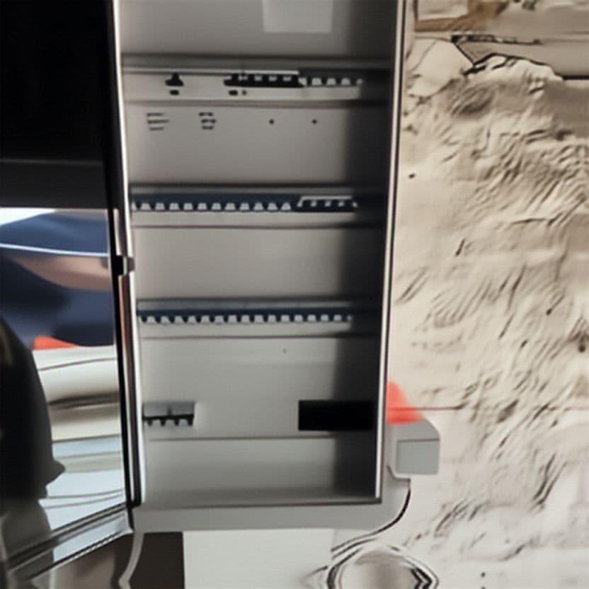 Détail du câblage d'un tableau électrique