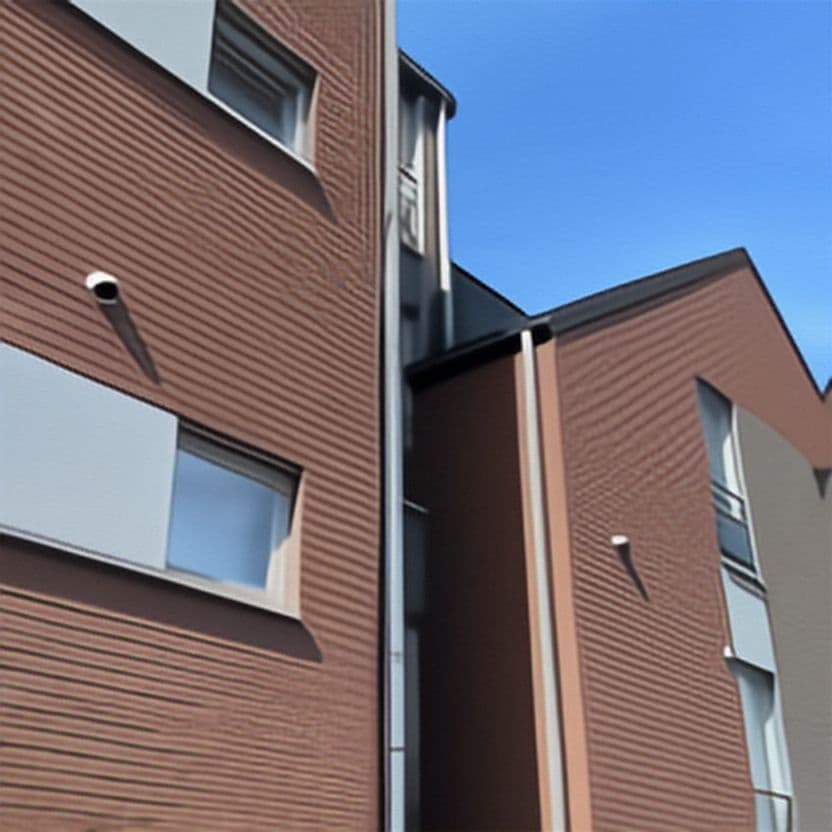 Caméras de surveillance sur la façade d'un immeuble