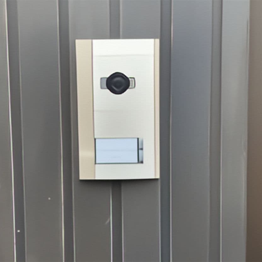 Portier vidéo en inox encastré