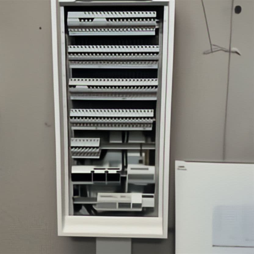 Tableau électrique installé dans une construction neuve